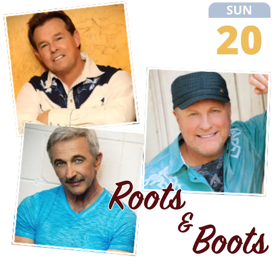 Roots & Boots Tour!<br /><small>Sammy Kershaw | Aaron Tippin | Collin Raye</small> Square