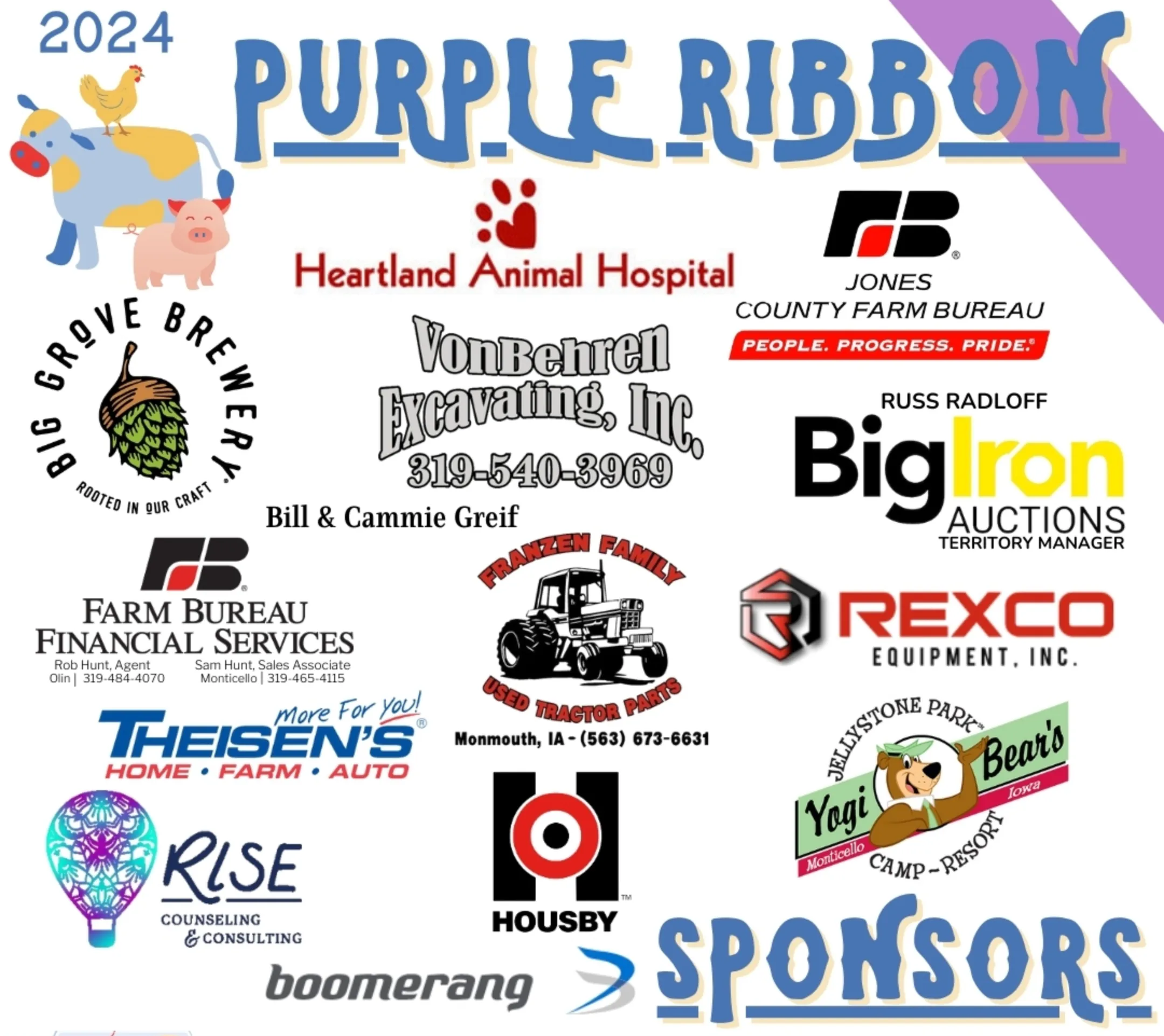 Purple Ribbon Sponsors