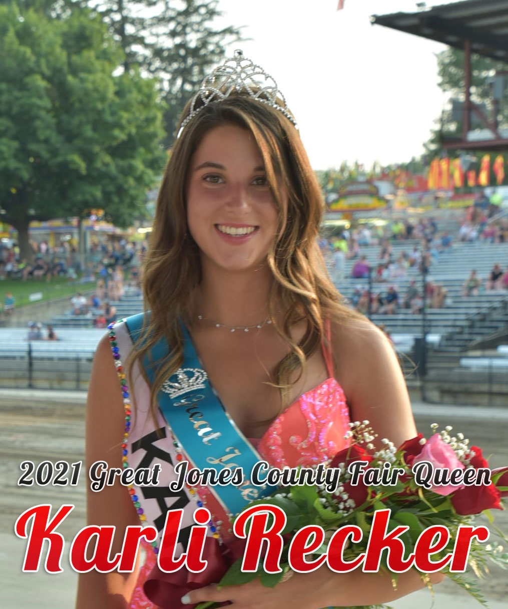 Karli Recker, 2021 Great Jones County Fair Queen!