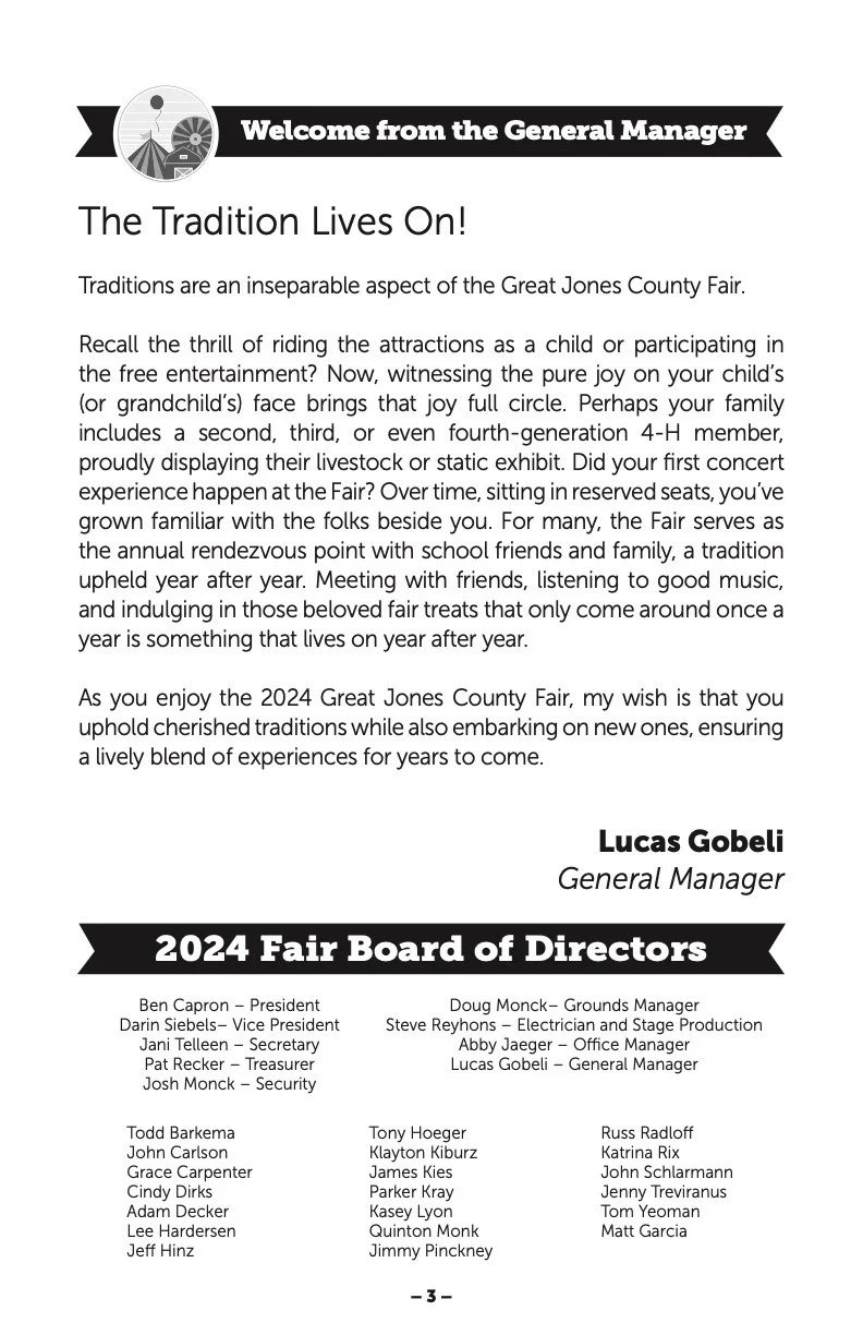 2024 Great Jones County Fair Premium Book Page #3