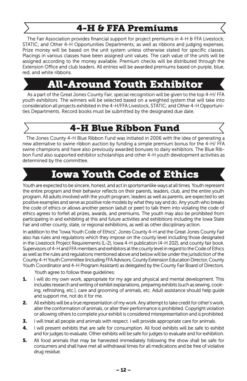 2025 Great Jones County Fair Premium Book Page #12