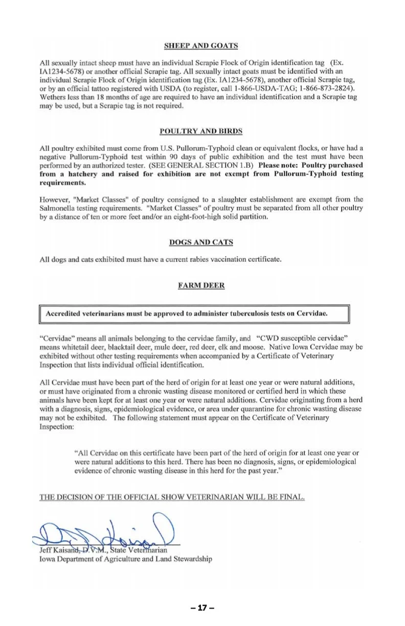 2025 Great Jones County Fair Premium Book Page #17