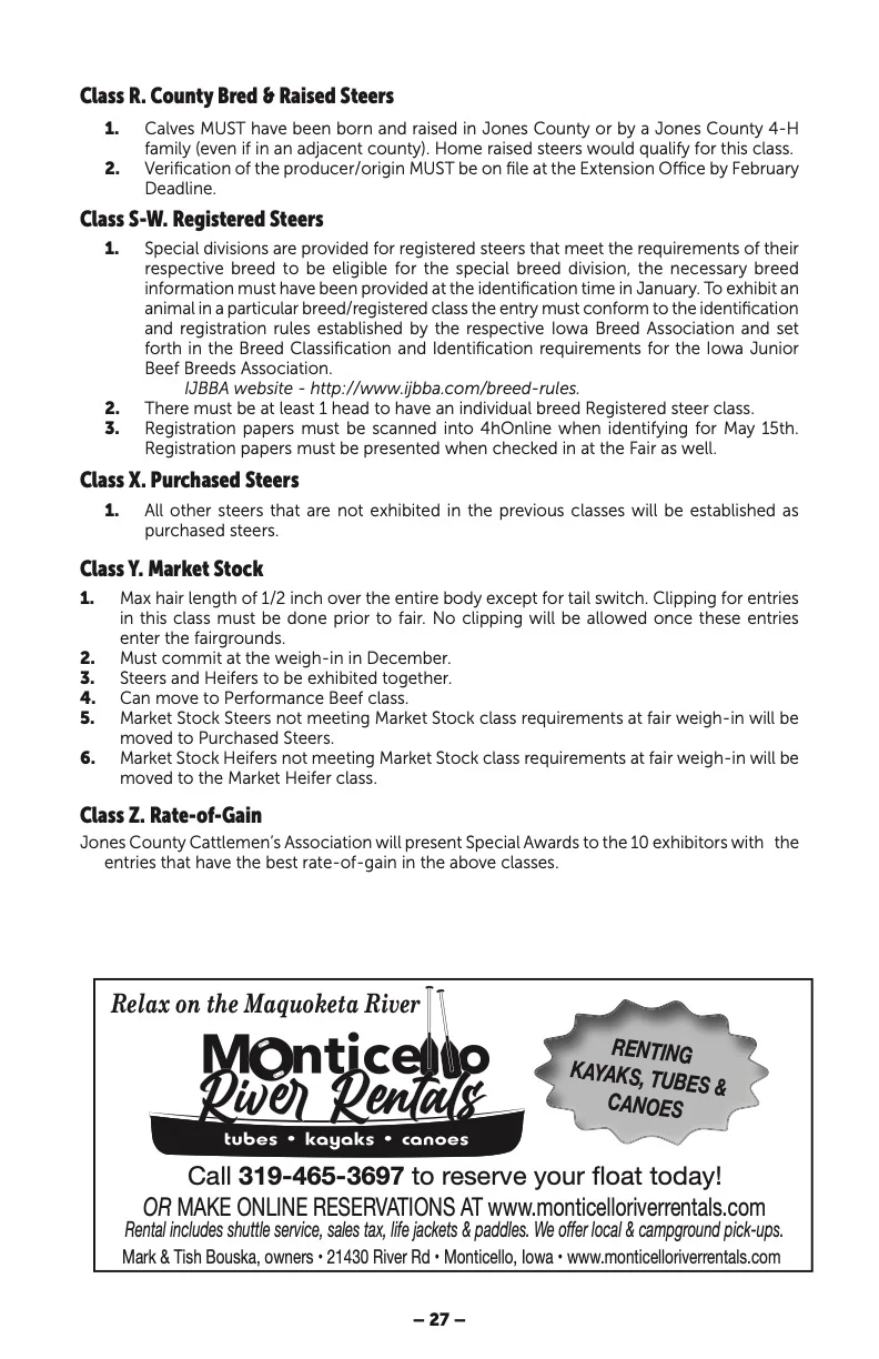 2025 Great Jones County Fair Premium Book Page #27