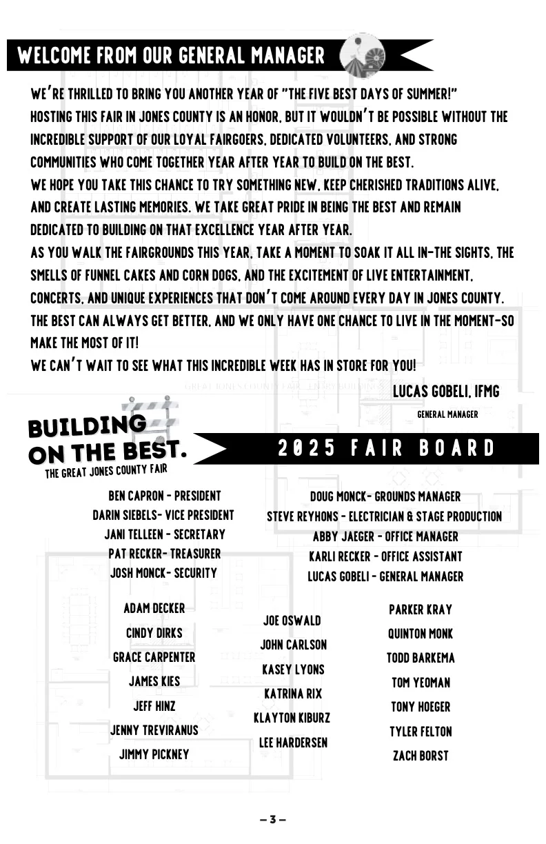 2025 Great Jones County Fair Premium Book Page #3