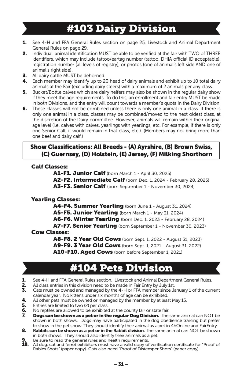 2025 Great Jones County Fair Premium Book Page #31