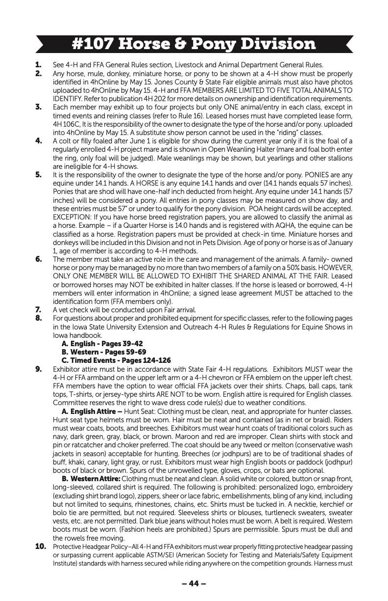 2025 Great Jones County Fair Premium Book Page #44
