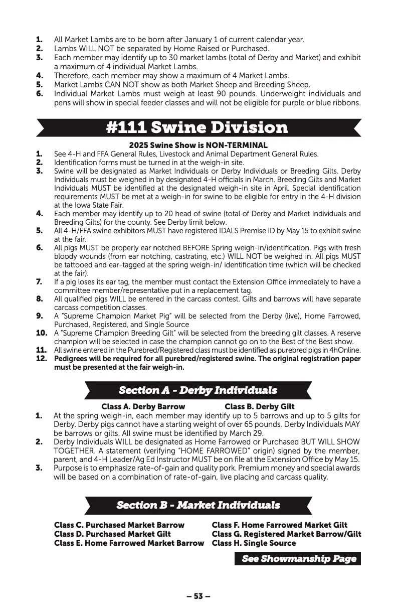 2025 Great Jones County Fair Premium Book Page #53