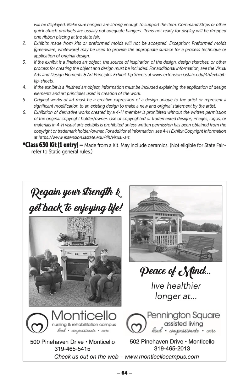 2025 Great Jones County Fair Premium Book Page #64