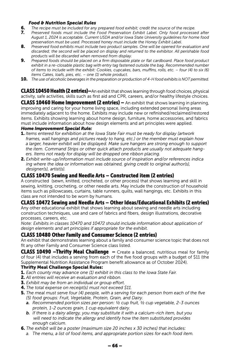 2025 Great Jones County Fair Premium Book Page #66