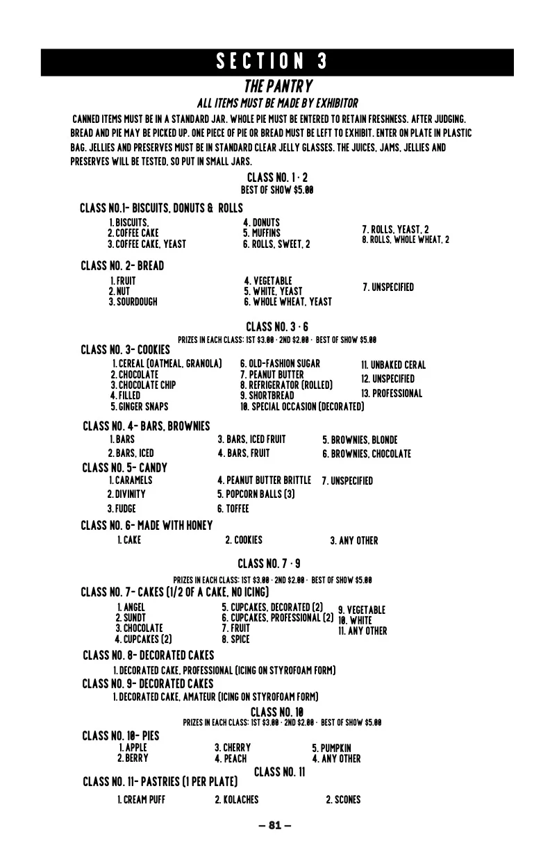 2025 Great Jones County Fair Premium Book Page #81