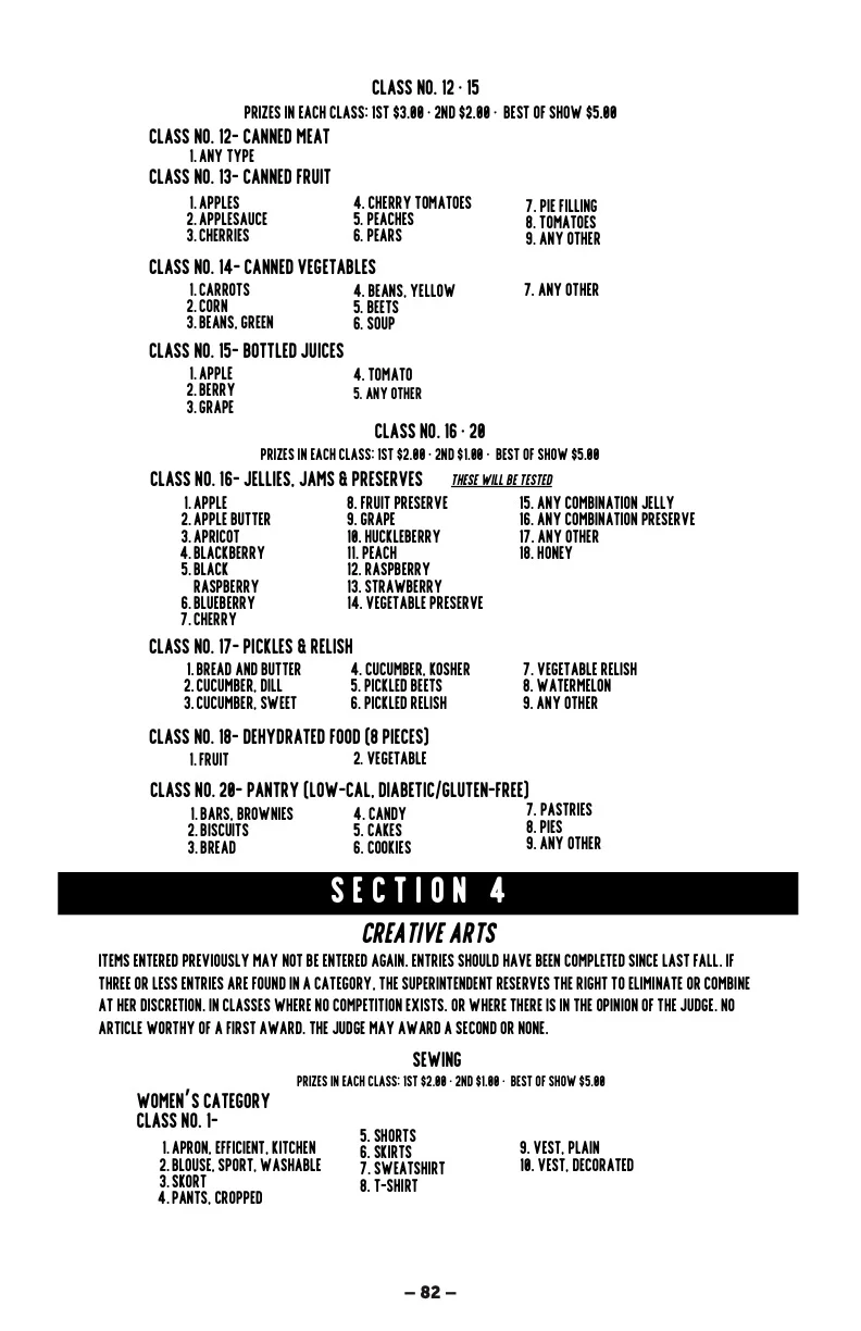 2025 Great Jones County Fair Premium Book Page #82