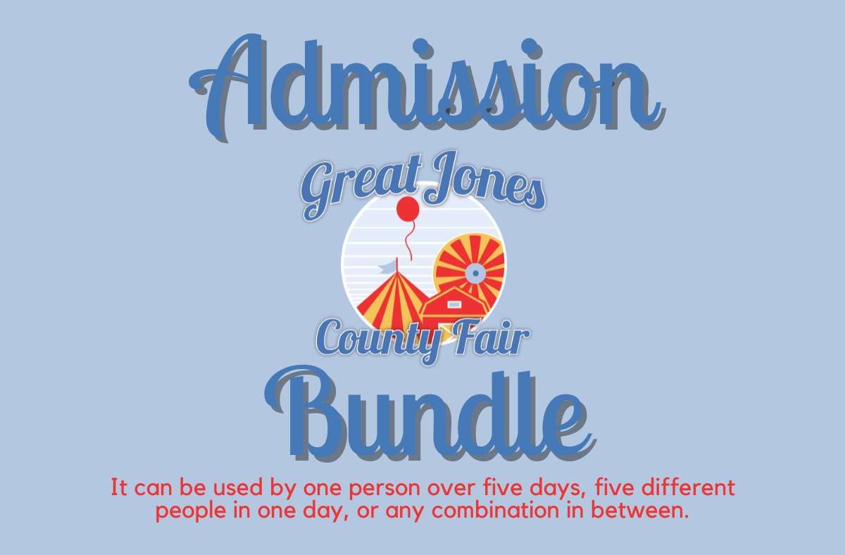 2026 Great Jones County Fair **Admission Bundle** 5 Daily Admissions
