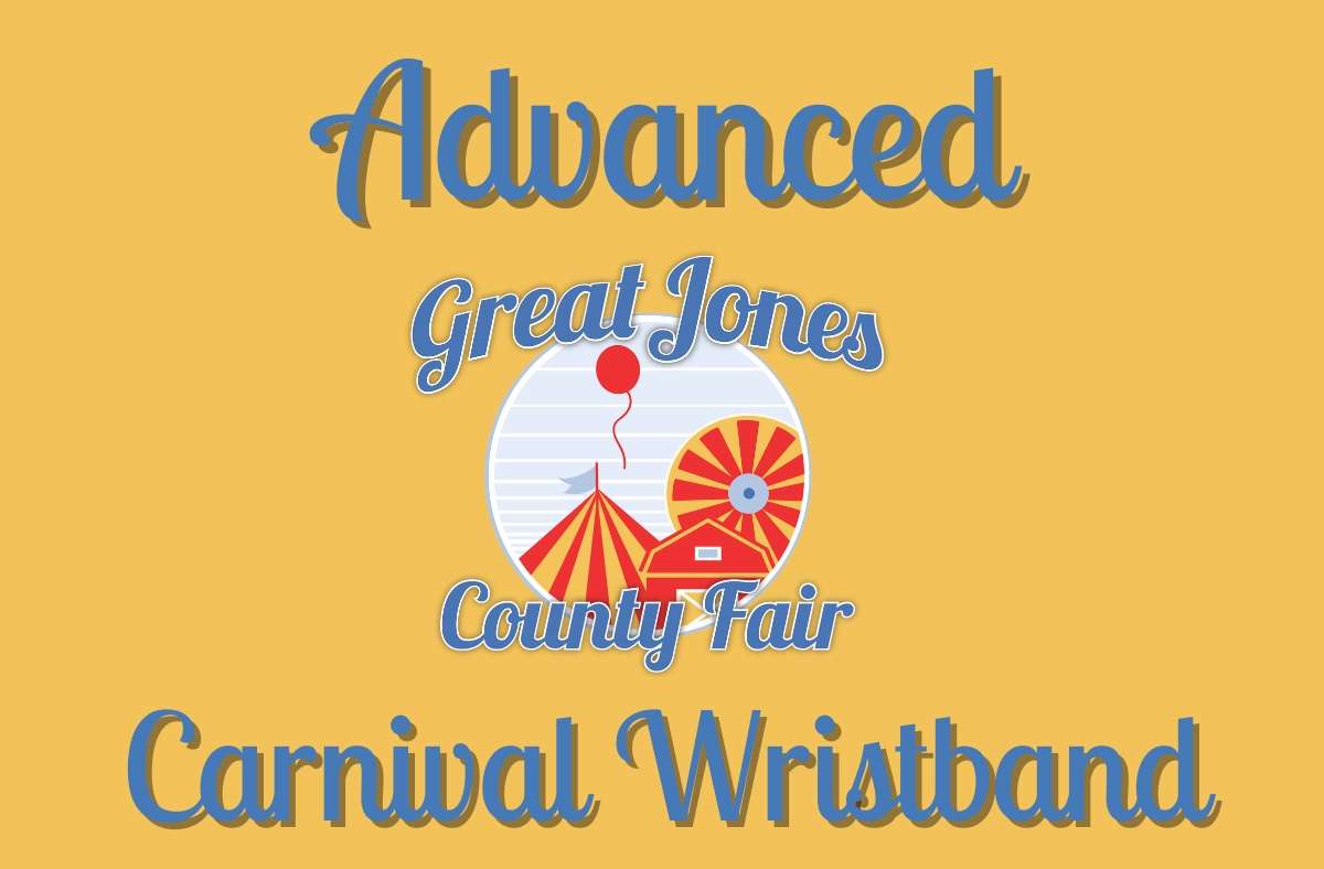 2026 Great Jones County Fair Advanced Purchase Carnival Wristband